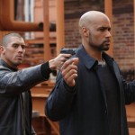UNDERCOVERS -- Pilot -- Pictured: (l-r) Tanoai Reed as Russian Man, Boris Kodjoe as Steven Bloom -- Photo by: Chris Haston/NBC